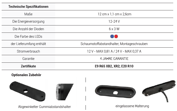 2 x LED Frontblitzer Orange Heckblitzer ECE R10 R65 Straßenräumer in Bayern  - Regensburg, Nutzfahrzeugteile & Zubehör